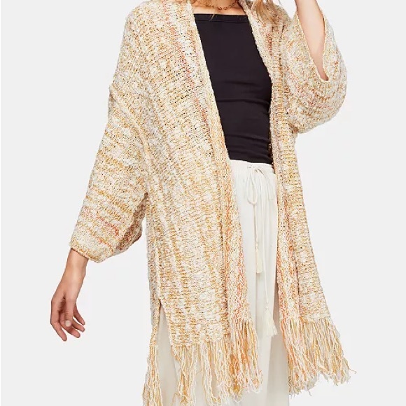 Free People Lucia Fringe Cardigan - Picture 13 of 13